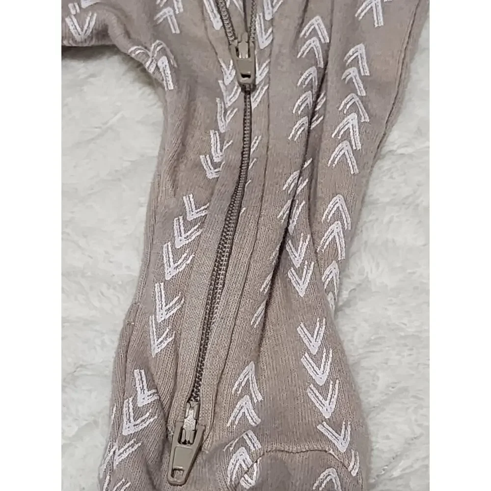 Lot Of 3 Newborn To Zero Month Two Way Zipper, Feet And Hand Coverups Sleeper